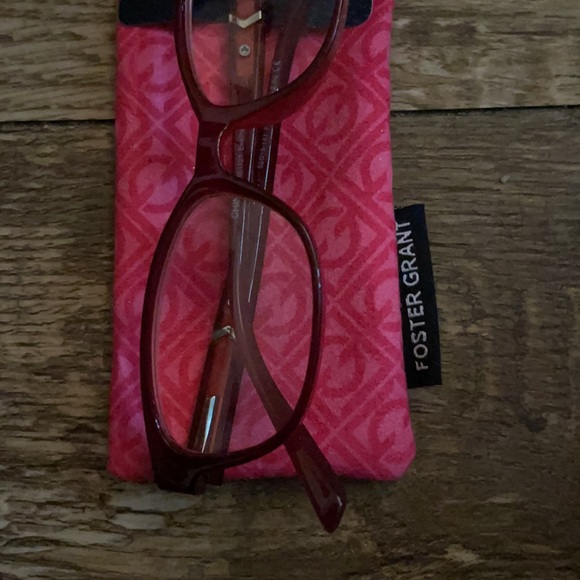 NWT FOSTER GRANT +2.50 Red/Magenta Reading Glasses - Picture 9 of 16
